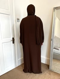 Image 2 of Jilbayah - Hooded Abaya - Brown