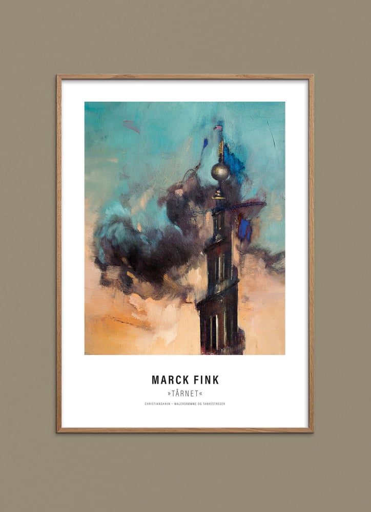 Image of Art poster / "Christianshavn – Malerdrømme og tankestreger – Tårnet"