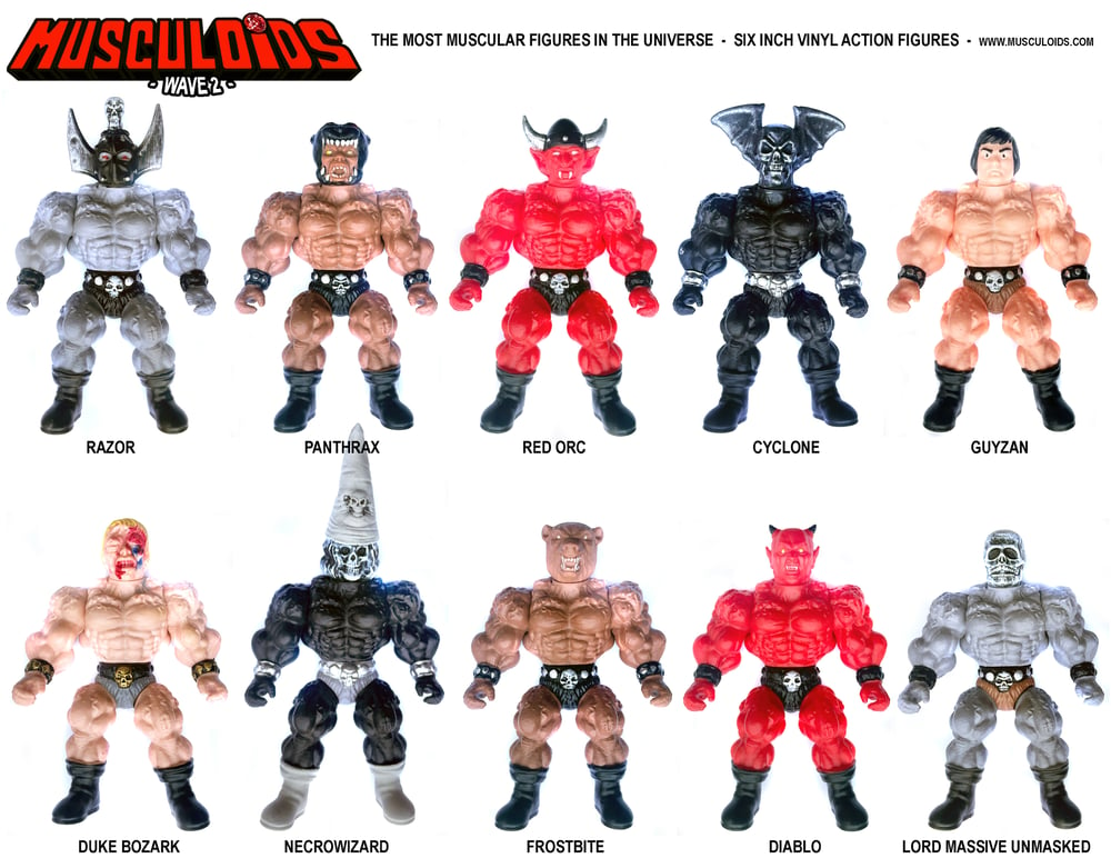 MUSCULOIDS 6" vinyl figure WAVE 2