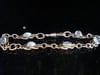 Edwardian 9ct rose gold lovers knot moonstone bracelet 14.1g 