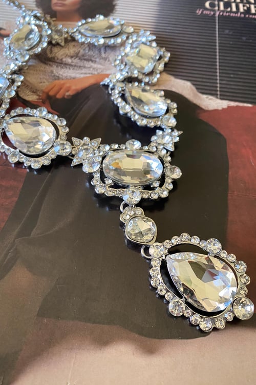 Image of Modern Chimera Crystal Jewel Statement Necklace