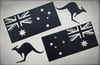 Australia Flag and Kangaroo Magnets