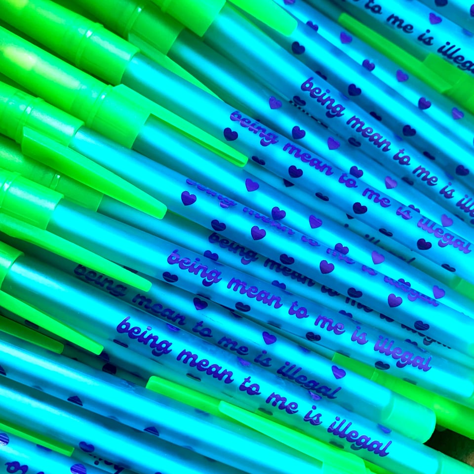 I Hate It Here Ballpoint Pen krystan saint cat