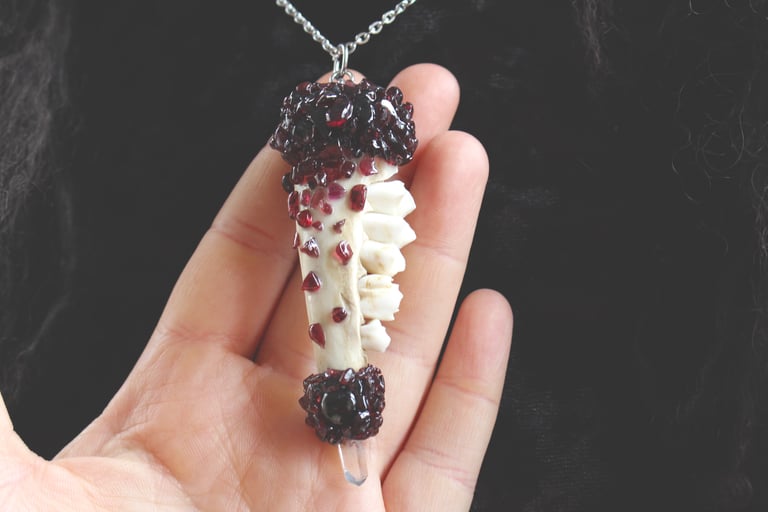 Dead Good Blood Garnet Amulet Image 2