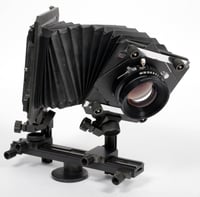 Image 2 of Toho FC-45X ultralight 4X5 camera w/ 135mm + 210mm MC lenses + film + holders #8258