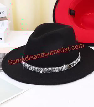Image of Solid Black Fedora (56-58cm)