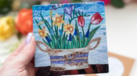 Image 1 of Spring Flowers  Ceramic Coaster