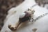 guinea pig bone and opal pendant  Image 3