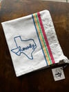 "Howdy" Texas ChainStitched Kitchen Towel