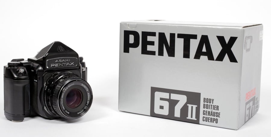 Image of Pentax 67 II 6X7 camera with SMC 90mm F2.8 lens #455