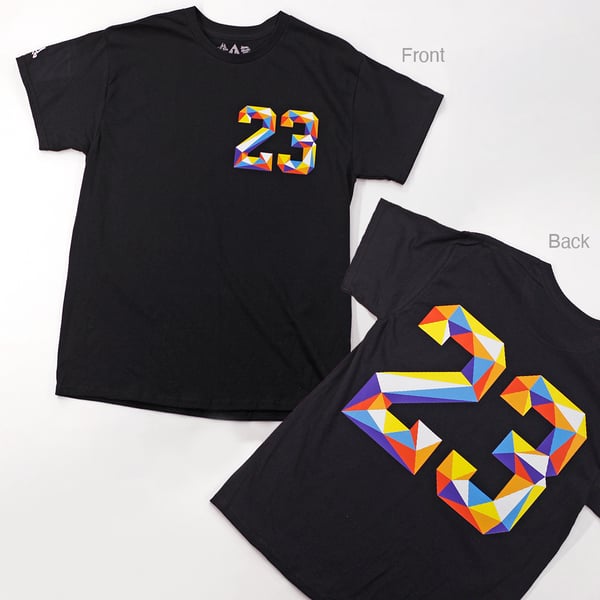 Image of "23" T-shirt - BLACK