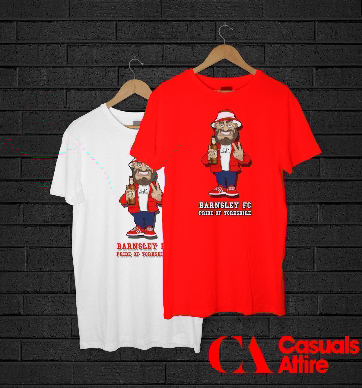 Barnsley Pride Of Yorkshire Football/Ultras T-Shirts. Various sizes and colours available