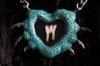 Dead Good Claw Tooth heart necklace