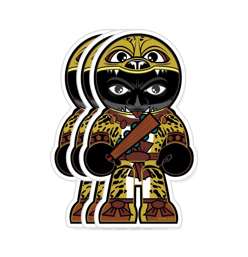 Jaguar Warrior Mexica Sticker