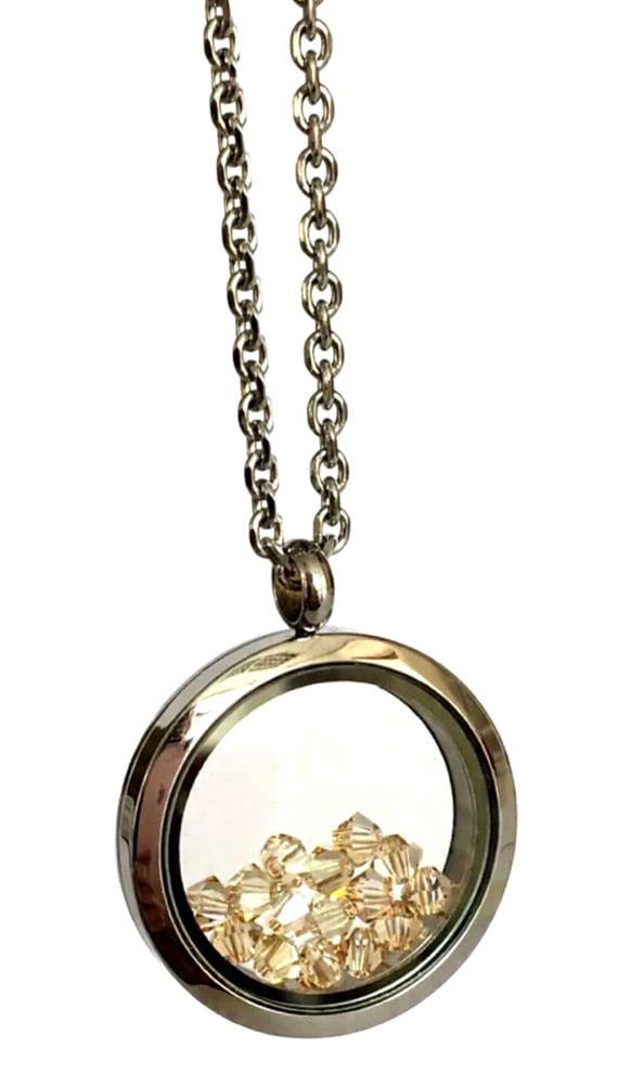 Image of Anhänger Glas Medaillon