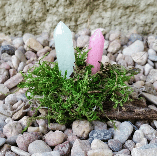 Image of Fairy Garden Magic Glow Crystals for Your Fairy Garden or Miniature Terrarium as Fairy Garden Access