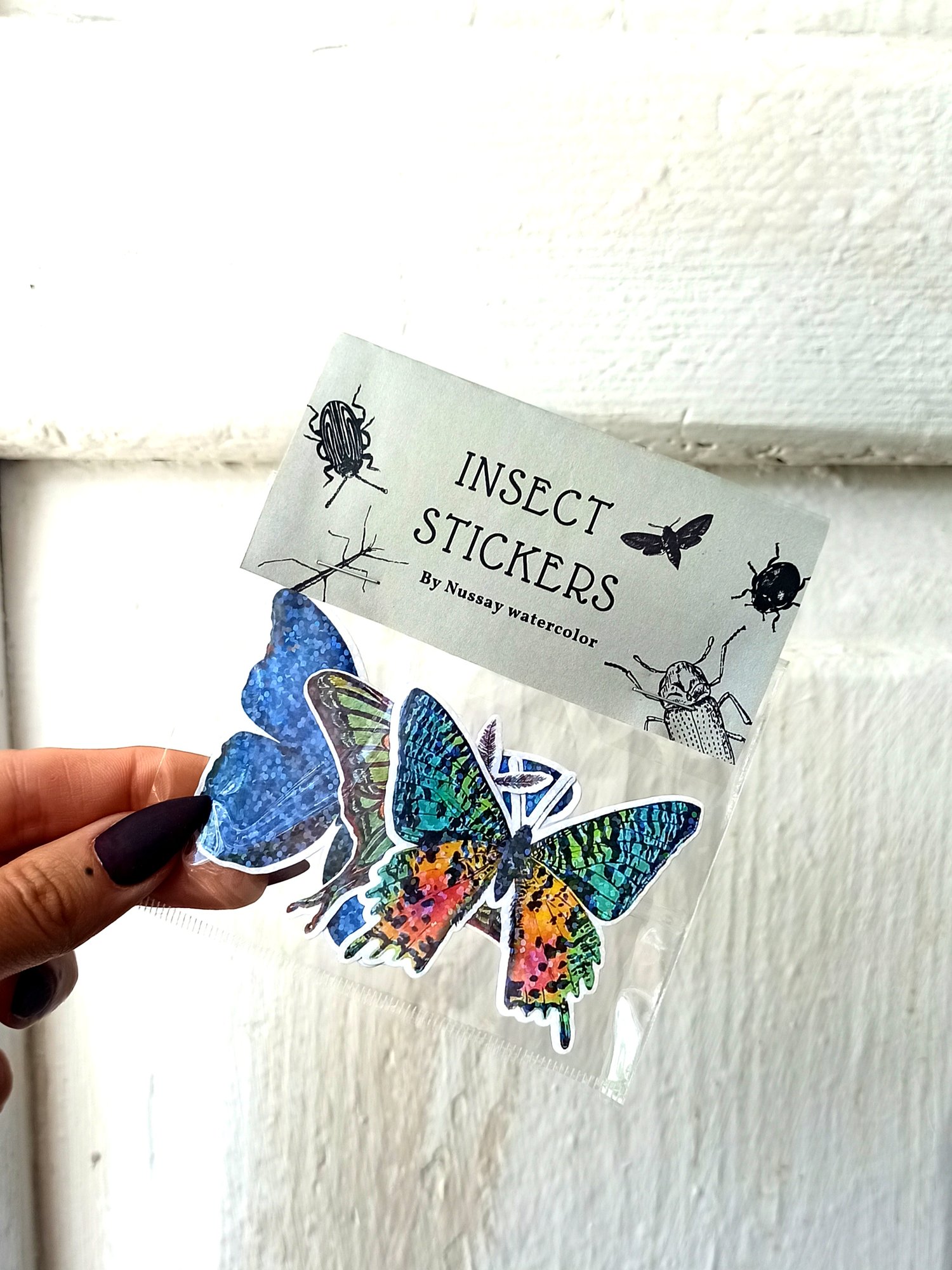 Image of Butterfly Holographic Sticker Pack 