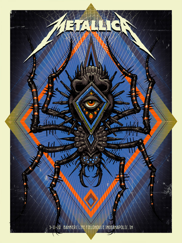 Image of Metallica Indianapolis 2019 Poster