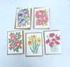 Plantable Seed Card Bundle - Lino Print Flowers