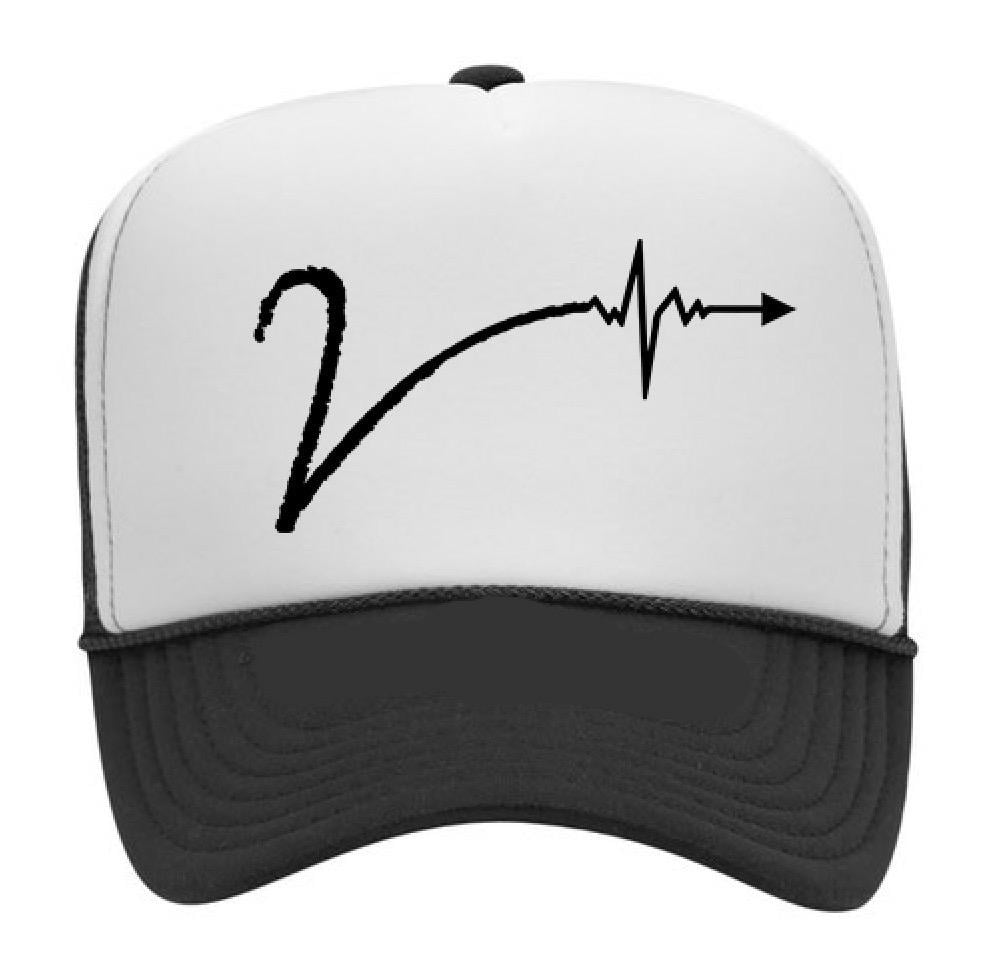 Image of Black and white V Truck Hat