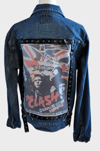 Image 1 of custom Clash denim jacket one of a kind 