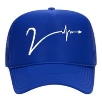 All Blue with white V Truck Hat 