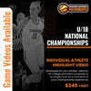 $349+gst - 2023 U18 National Championships - Individual Player Highlight Package