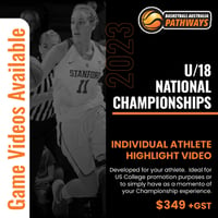 $349+gst - 2024 U18 National Championships - Individual Player Highlight Package