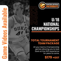$179+gst - 2023 U18 National Championships - Total Tournament Team Package