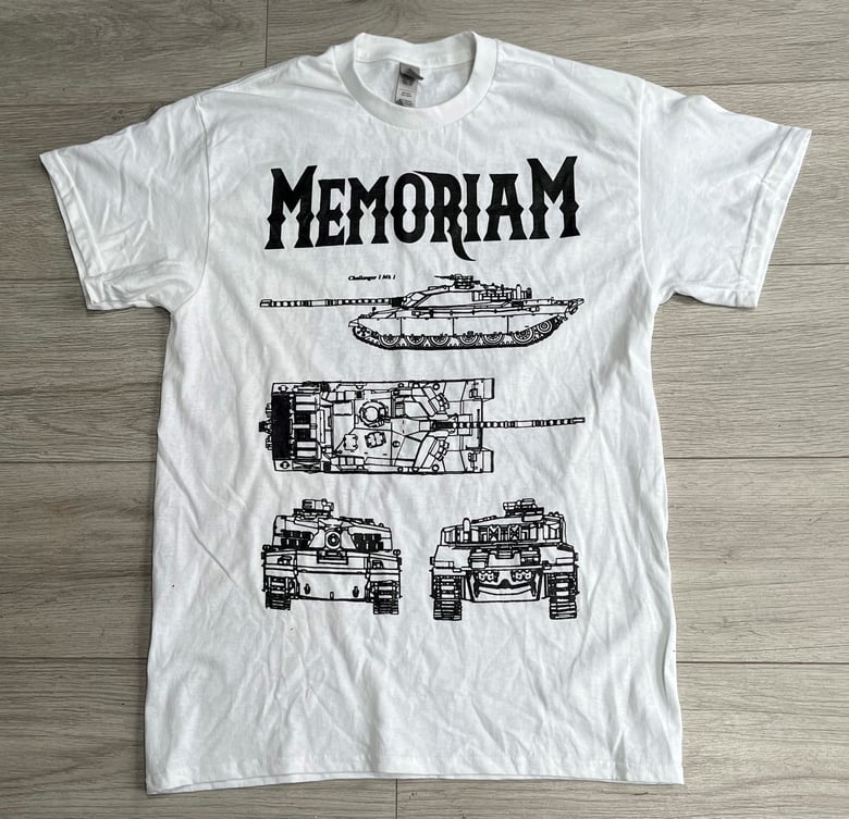 Image of Memoriam  - T-Shirt - Challenger Tank Design - White
