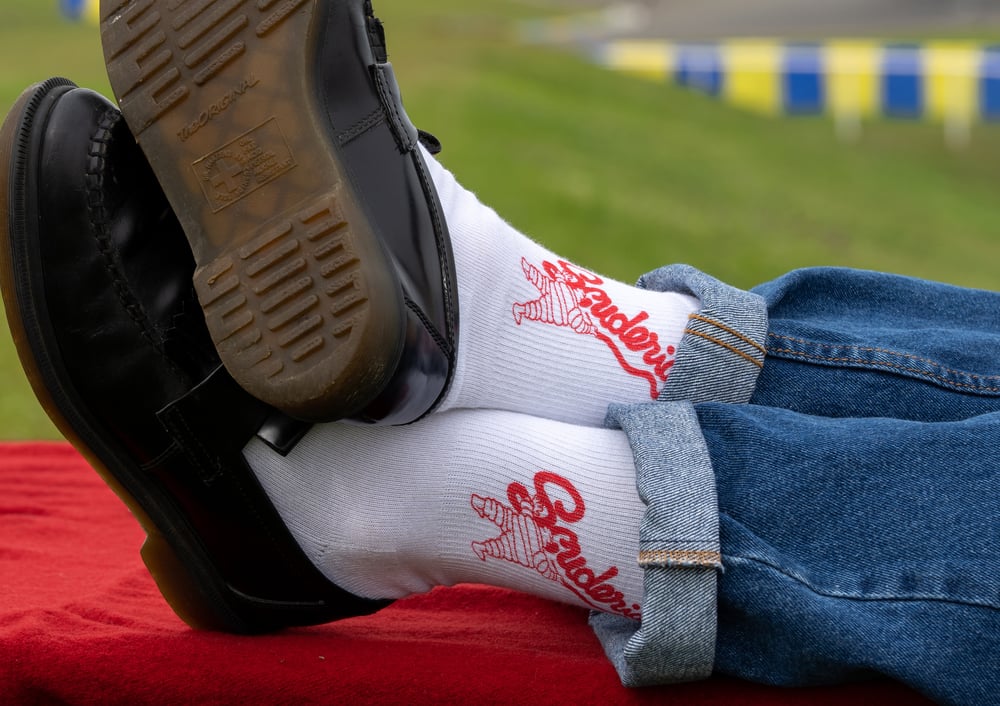 Image of Chaussettes GRIP KING 2.0 blanche