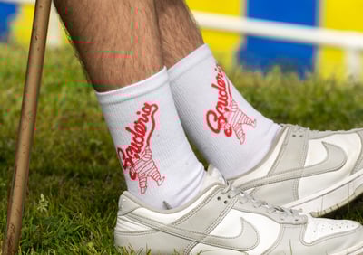 Image of Chaussettes GRIP KING 2.0 blanche