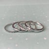 Sterling Silver Stacking Rings