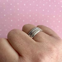 Image 3 of Sterling Silver Stacking Rings 