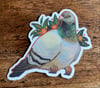 Blossom Pigeon Vinyl Sticker