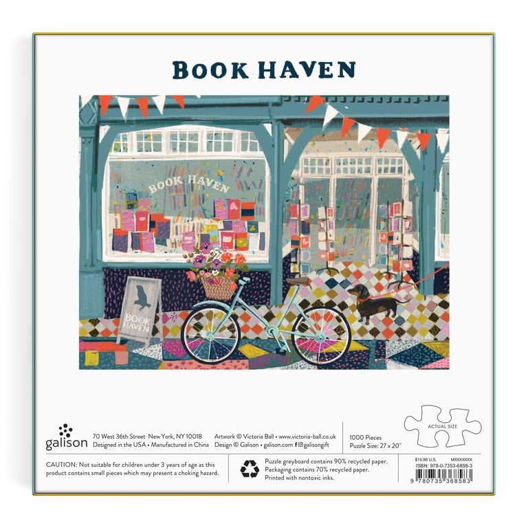 PUZZLE 1000 PIÈCES - BOOK HAVEN, GALISON Image 3