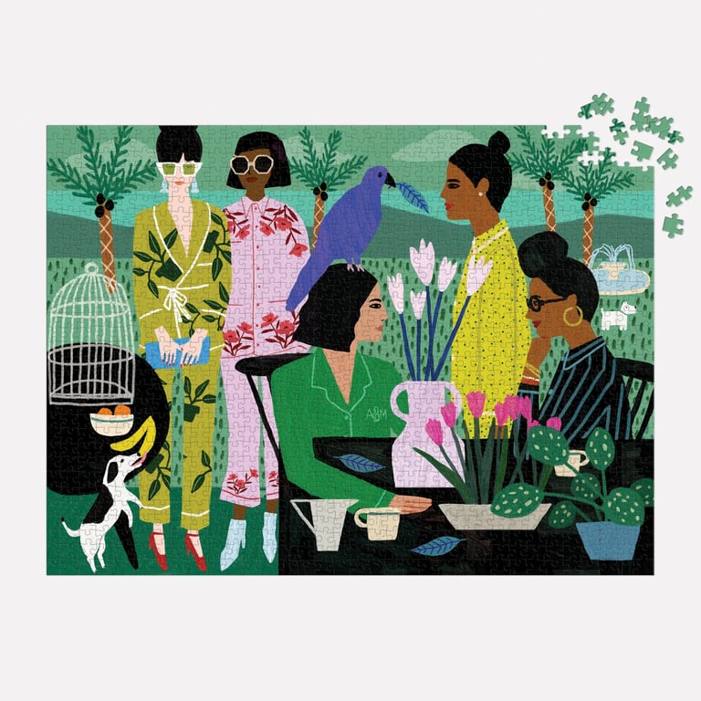 PUZZLE 1000 PIÈCES - PAJAMA MAMAS, GALISON Image 5