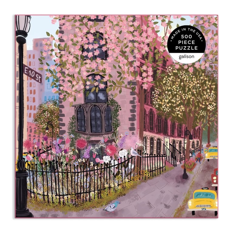 PUZZLE 500 PIÈCES - BLOOMING STREETS, GALISON Image 4