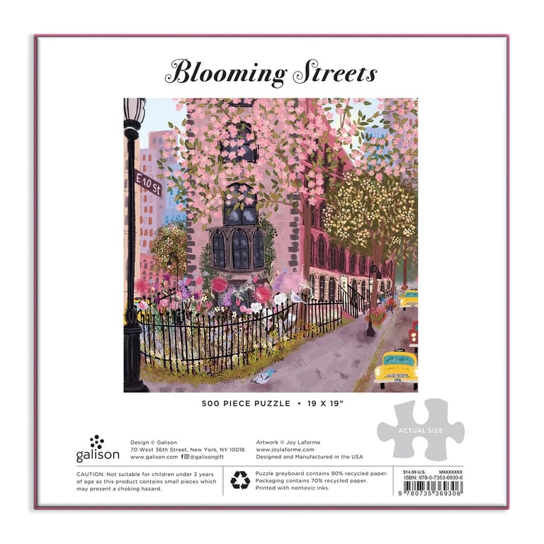 PUZZLE 500 PIÈCES - BLOOMING STREETS, GALISON Image 3