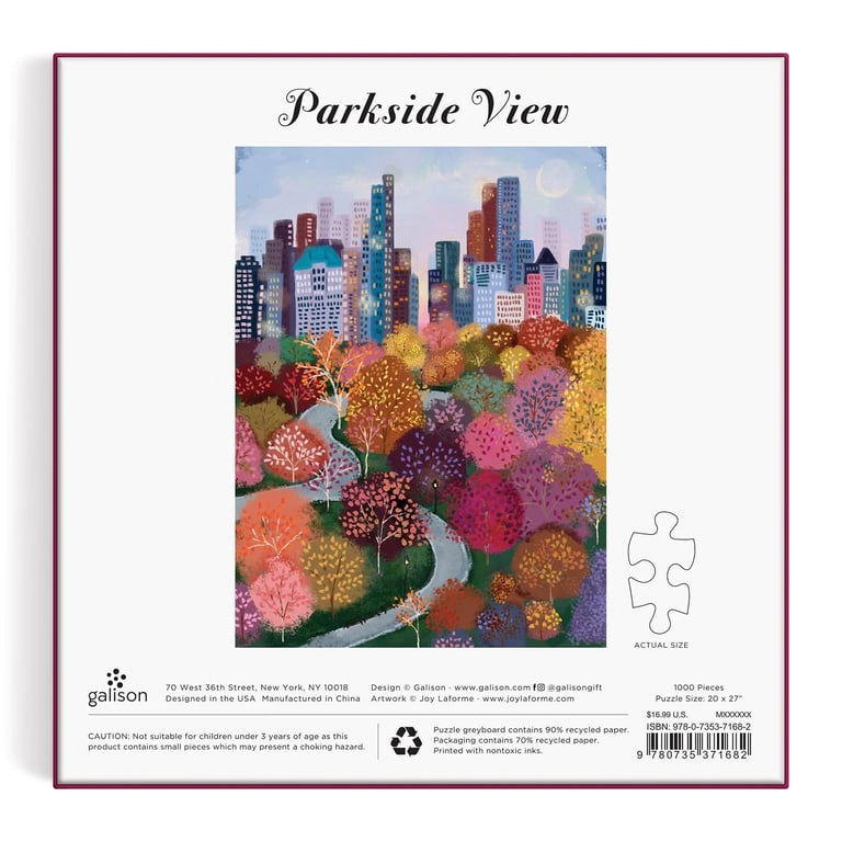 PUZZLE 1000 PIÈCES - PARKSIDE VIEW, GALISON Image 3