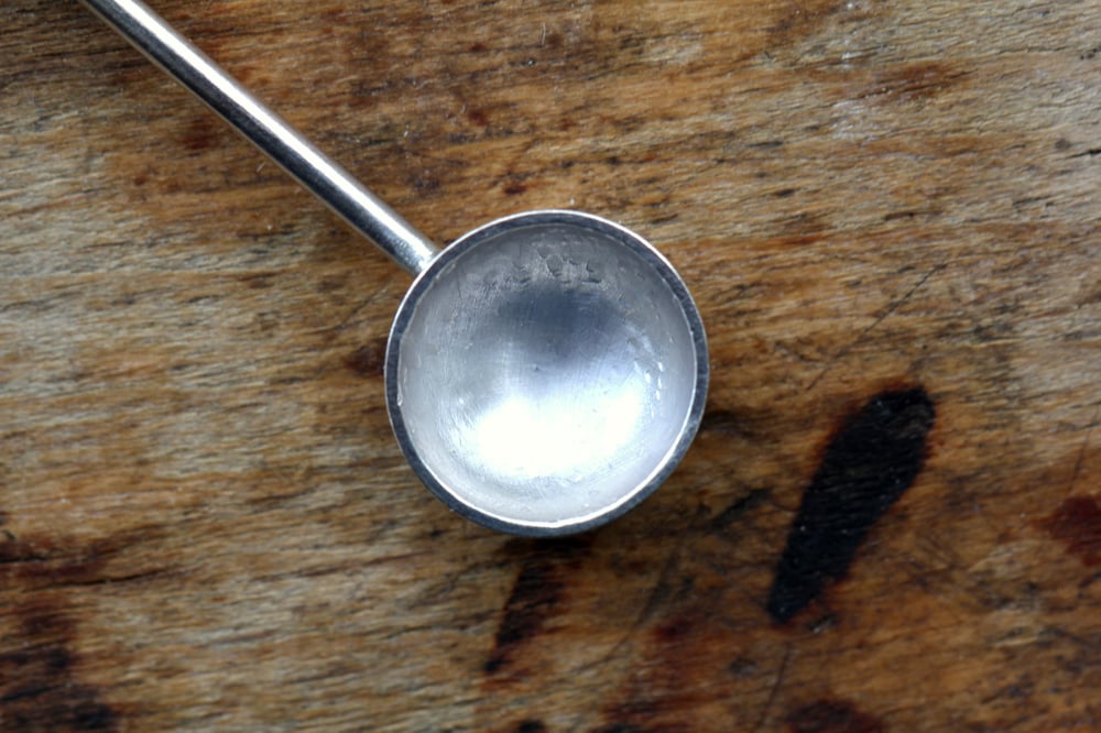 Image of RR Designs Sterling Silver Spoon #3 with round handle - Size Medium