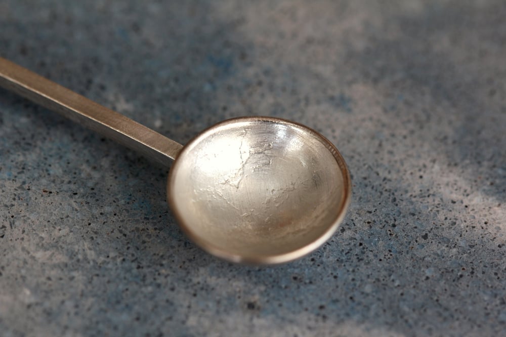 Image of RR Designs Sterling Silver Spoon #11 with square handle - Size Medium