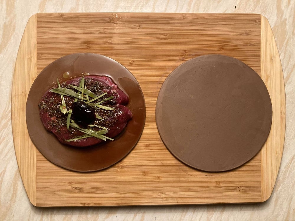 Image of Kevin Andrew Morris Small Batch Plate #1 with Recipe Card