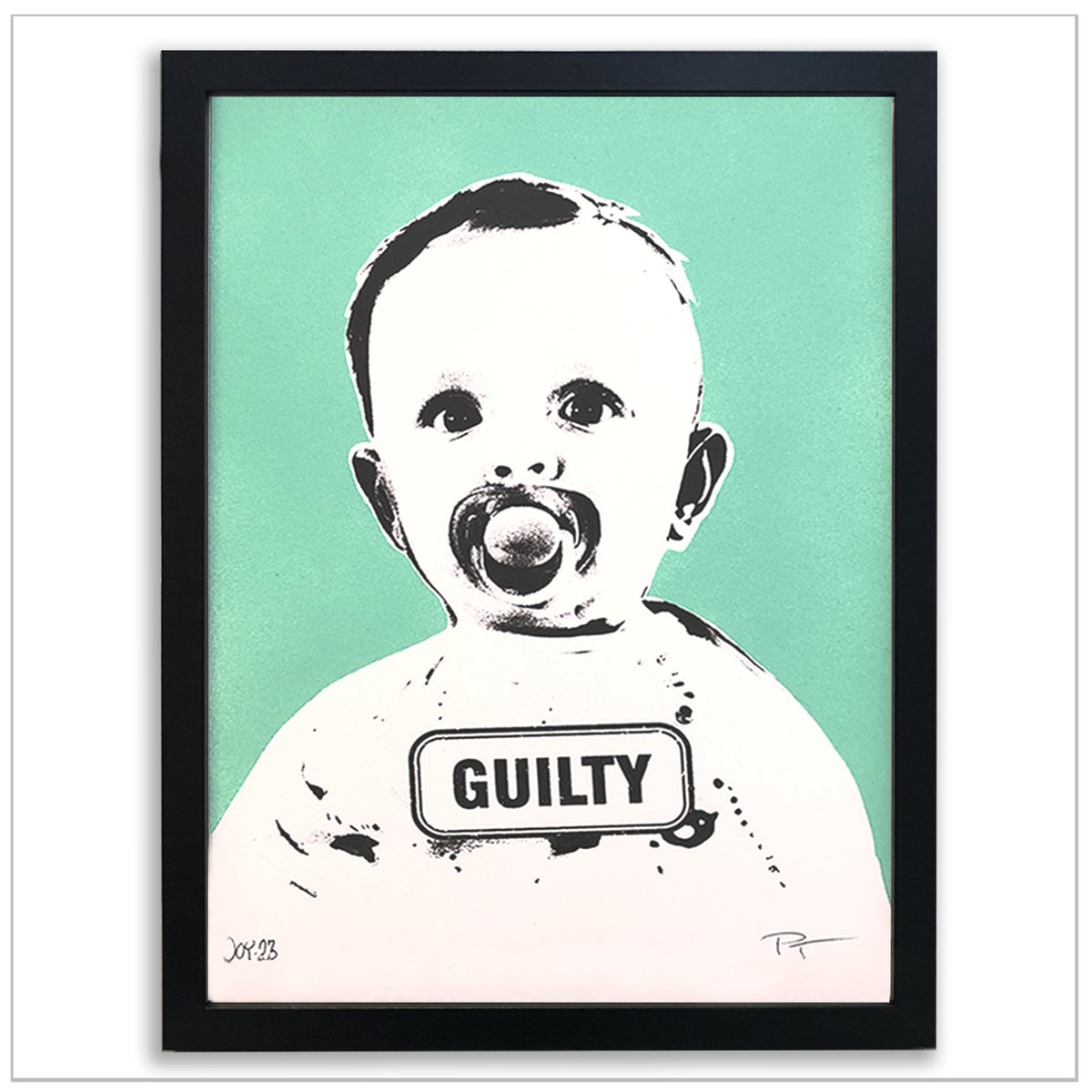 Image of GUILTY -A3 grønn 