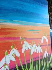 Image 5 of Hand finished snowdrops limited edition print 