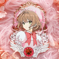 Image 1 of Cardcaptor Sakura Pin (Pink Variant) in hand sell