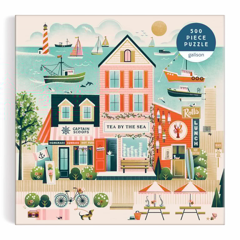PUZZLE 500 PIÈCES - BESIDE THE SEA, GALISON Image 4