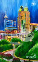 An Evening in Raleigh Paper Print