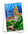 An Evening in Raleigh Paper Print