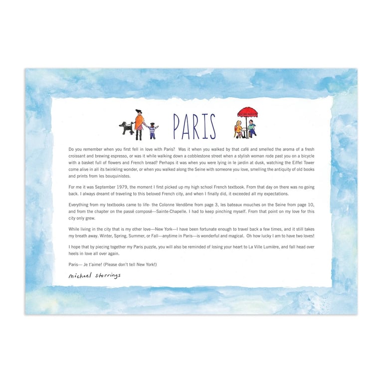 PUZZLE 1000 PIÈCES - PARIS - MICHAEL STORRINGS, GALISON Image 5
